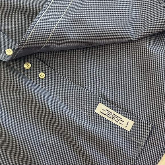 BROOKS BROTHERS Classic Men Long Sleeve Casual Button Down Shirt Sz 16 1/2 -32 - Picture 10 of 14